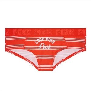 New Victoria's Secret PINK Logo Hipster Panties - Medium - Striped